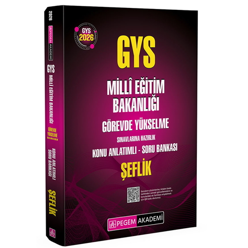 GYS MEB Hazırlık Konu Anlatımlı Soru Bankası Şeflik Pegem Akademi Yayınları 2026