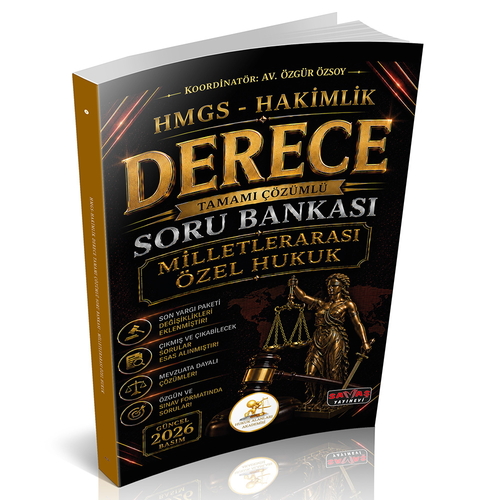 HUKAL HMGS-Hakimlik Derece Milletlerarası Özel Hukuk Soru Bankası Savaş Yayınevi 2026