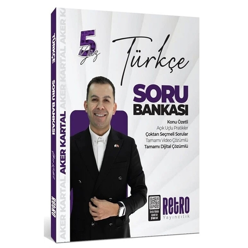 KPSS Genel Yetenek Türkçe 5Yüz Soru Bankası Retro Yayınları 2025