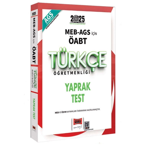 MEB AGS ÖABT Türkçe Öğretmenliği Yaprak Test Yargı Yayınları 2025