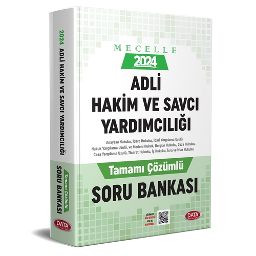 Mecelle Adli Hakim ve Savcı Yardımcılığı Tamamı Çözümlü Soru Bankası Data Yayınları 2024