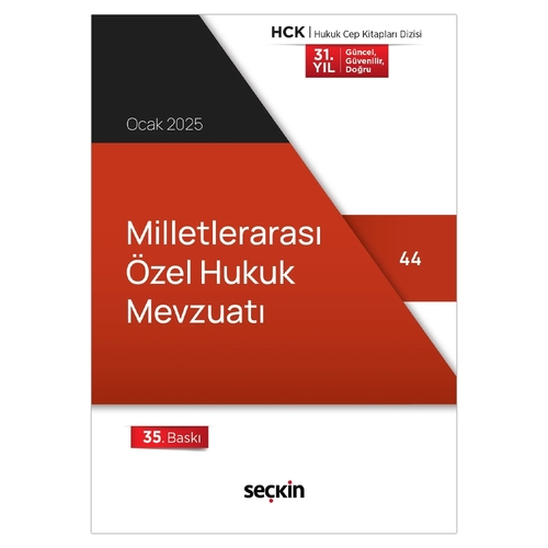Milletlerarası Özel Hukuk Mevzuatı - Seçkin Yayınevi Kanun Metinleri Ocak 2025