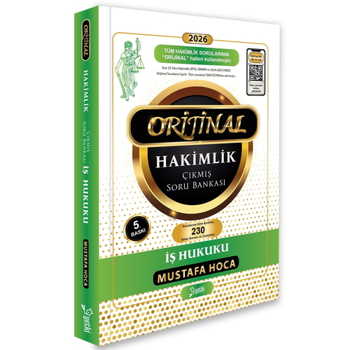Orijinal Hakimlik İş Hukuku Hakimlik Soru Bankası Yetki Yayınları 2026