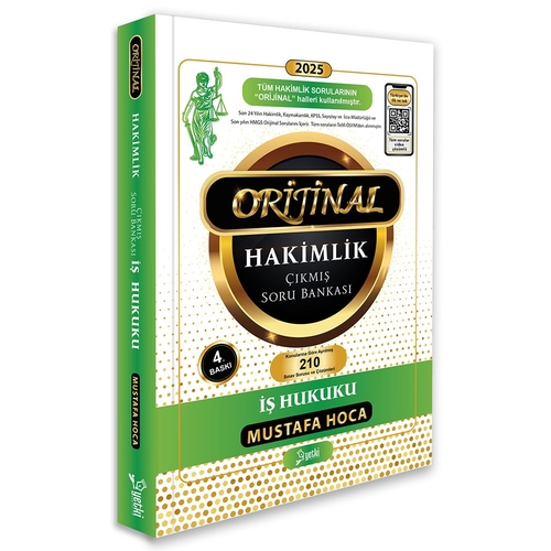 Orijinal İş Hukuku Hakimlik Çıkmış Soru Bankası Yetki Yayınları 2025