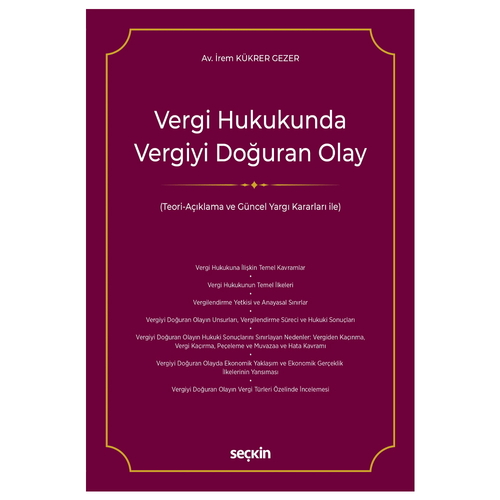 Vergi Hukukunda Vergiyi Doğuran Olay - İrem Kükrer Gezer