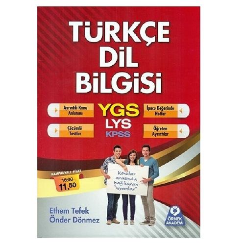 YGS LYS KPSS Türkçe Dil Bilgisi Örnek Akademi Yayınları