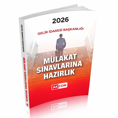Gelir İdaresi Başkanlığı Mülakat Sınavlarına Hazırlık Akfon Yayınları 2026