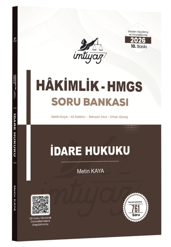 Hakimlik HMGS İdare Hukuku Soru Bankası İmtiyaz Yayınları 2026
