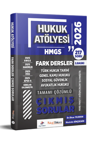 Hukuk Atölyesi HMGS Hakimlik Fark Dersler Çıkmış Sorular Dizgi Kitap Yayınları 2026