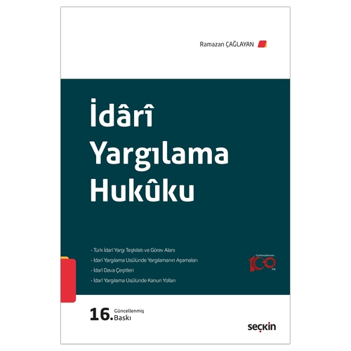 İdari Yargılama Hukuku - Ramazan Çağlayan
