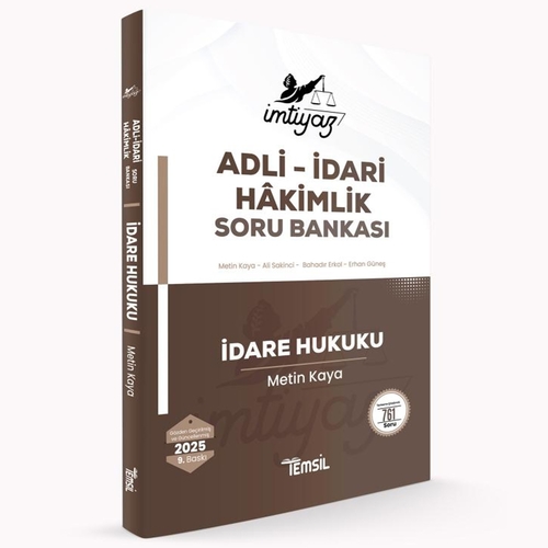 İmtiyaz Adli-İdari Hakimlik İdare Hukuku Soru Bankası Temsil Kitap Yayınları 2025