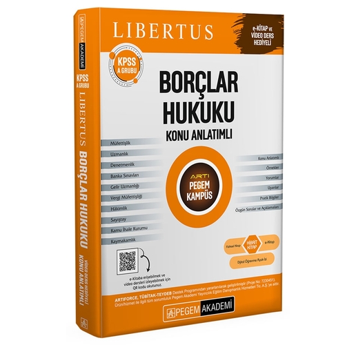 KPSS A Grubu Borçlar Hukuku Konu Anlatımlı Pegem Akademi Yayınları