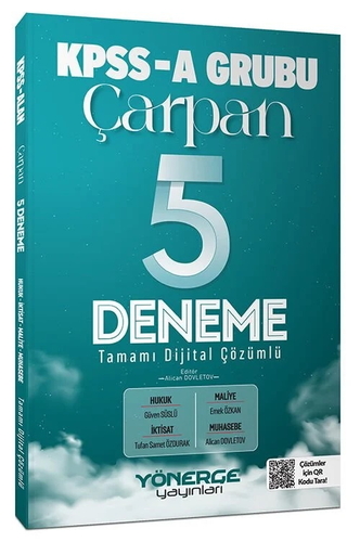 KPSS A Grubu Çarpan 5 Deneme Çözümlü Yönerge Yayınları 2026