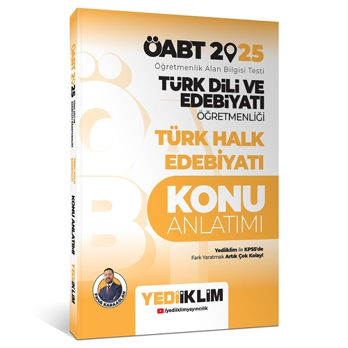 ÖABT Türk Dili ve Edebiyatı Öğretmenliği Türk Halk Edebiyatı Konu Anlatımı Yediiklim Yayınları 2025