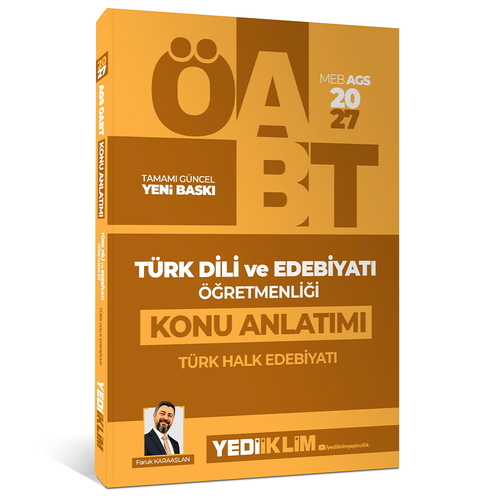 ÖABT Türk Dili ve Edebiyatı Öğretmenliği Türk Halk Edebiyatı Konu Anlatımı Yediiklim Yayınları 2027