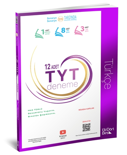 TYT 12’li Türkçe Deneme ÜçDörtBeş Yayınları