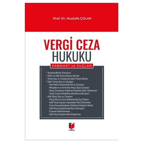 Vergi Ceza Hukuku - Mustafa Çolak