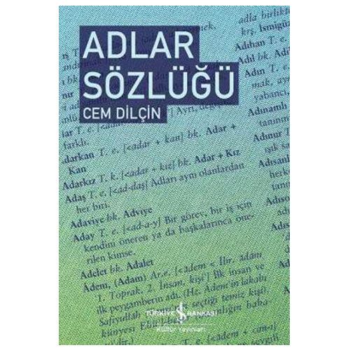 Adlar Sözlüğü - Cem Dilçin