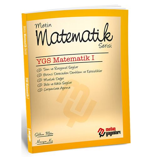 Matematik Serisi YGS Matematik 1 Metin Yayınları