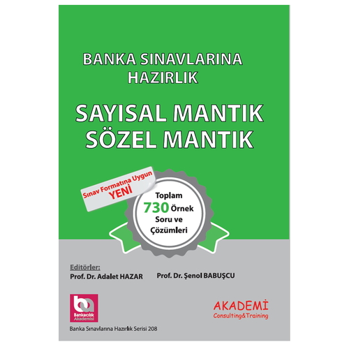 Banka Sınavlarına Hazırlık Sayısal Mantık-Sözel Mantık - Şener Babuşcu, Nilgün Avcı