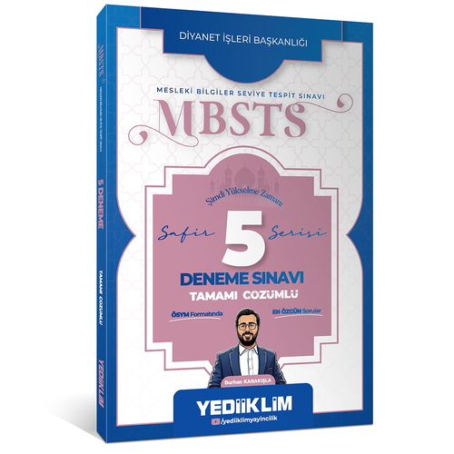 Diyanet İşleri Başkanlığı MBSTS Safir Serisi Tamamı Çözümlü 5 Deneme Sınavı Yediiklim Yayınları 2027
