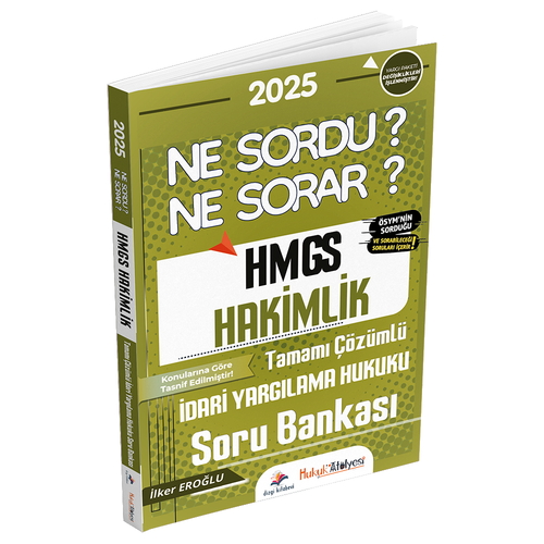 HMGS Hakimlik Ne Sordu Ne Sorar İdari Yargılama Hukuku Soru Bankası Dizgi Kitap Yayınları 2025