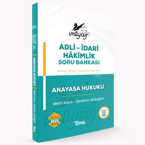 İmtiyaz Adli-İdari Hakimlik Anayasa Hukuku Soru Bankası Temsil Kitap Yayınları 2025