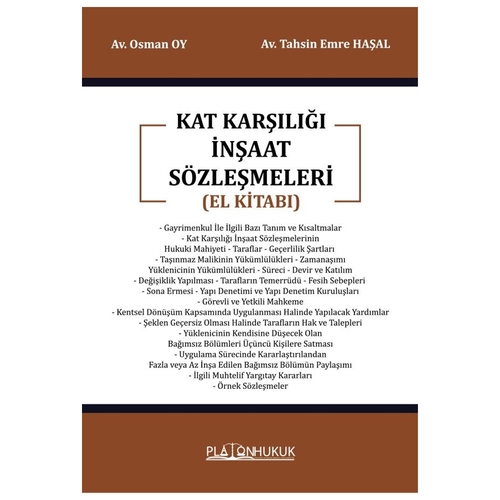 Kat Karşılığı İnşaat Sözleşmeleri El Kitabı - Osman Oy, Tahsin Emre Haşal