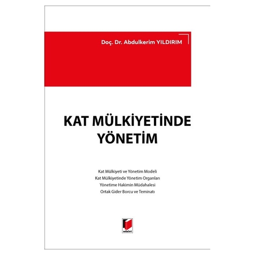 Kat Mülkiyetinde Yönetim - Abdulkerim Yıldırım