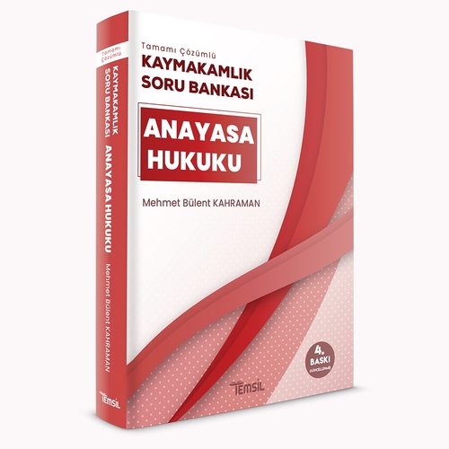Kaymakamlık Anayasa Hukuku Soru Bankası Temsil Kitap Yayınları 2024