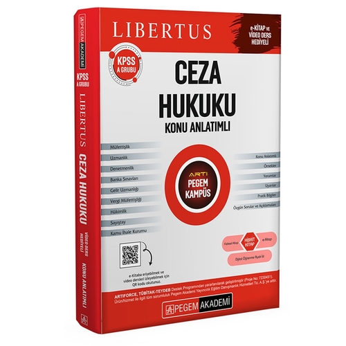 KPSS A Grubu Ceza Hukuku Konu Anlatımlı Pegem Akademi Yayınları