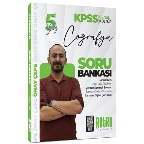 KPSS Genel Kültür Coğrafya 5Yüz Soru Bankası Retro Yayınları 2025