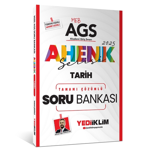 MEB AGS Ahenk Serisi Tarih Tamamı Çözümlü Soru Bankası Yediiklim Yayınları 2025