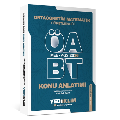 MEB AGS ÖABT Ortaöğretim Matematik Öğretmenliği Konu Anlatımı Yediiklim Yayınları 2026