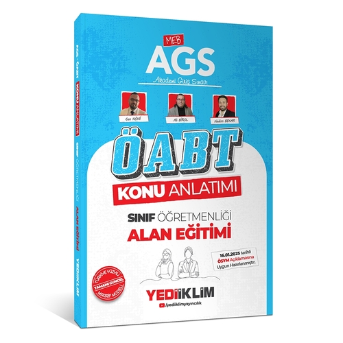 MEB AGS ÖABT Sınıf Öğretmenliği Alan Eğitimi Konu Anlatımı Yediiklim Yayınları 2025