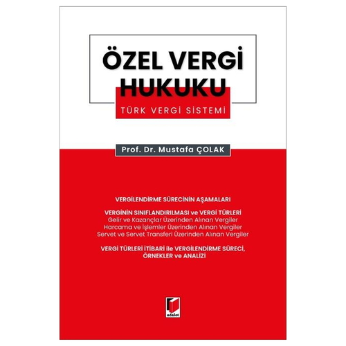 Özel Vergi Hukuku Türk Vergi Sistemi - Mustafa Çolak