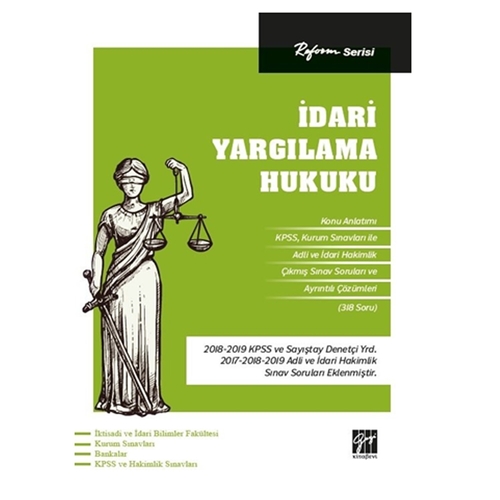 İdari Yargılama Hukuku Reform Serisi Gazi Kitabevi Yayınları 2020