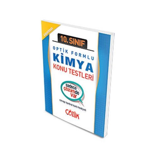 10. Sınıf Kimya Testleri Optik Formlu - Çözüm Yayınları