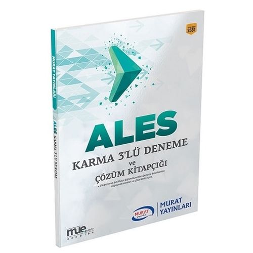 ALES Karma 3\'lü Deneme ve Çözüm Kitapçığı Murat Yayınları