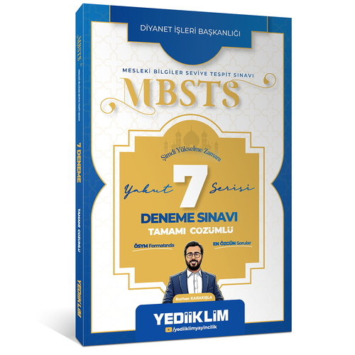 Diyanet İşleri Başkanlığı MBSTS Yakut Serisi Tamamı Çözümlü 7 Deneme Sınavı Yediiklim Yayınları 2027