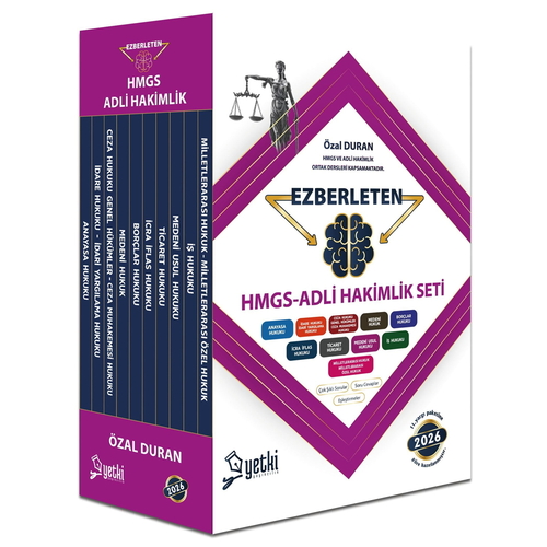 Ezberleten HMGS Adli Hakimlik Soru Bankası Seti Yetki Yayınları 2026