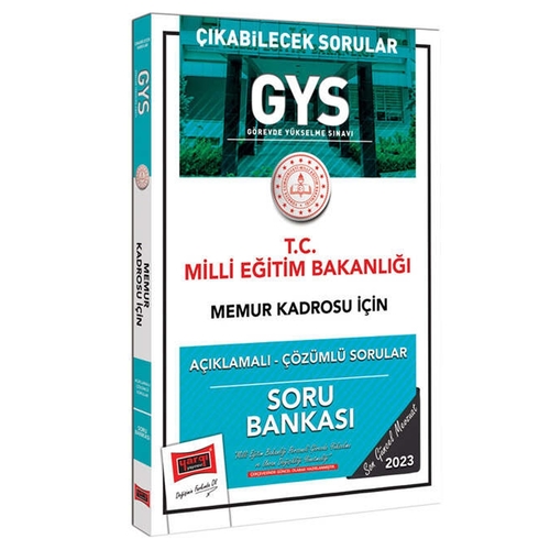 GYS Milli Eğitim Bakanlığı Memur Kadrosu İçin Soru Bankası Yargı Yayınları 2023