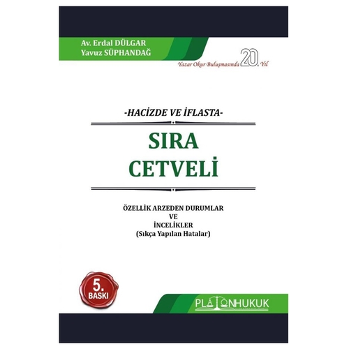 Sıra Cetveli Özellik Arzeden Durumlar ve İncelikler - Erdal Dülgar, Yavuz Süphandağ