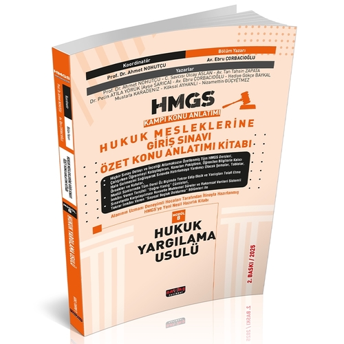 HMGS Özet Konu Anlatımı Hukuk Yargılama Usulü Savaş Yayınları Mart 2025