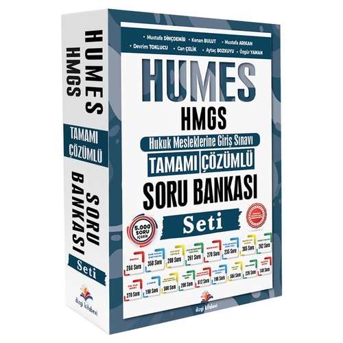 Humes HMGS Hukuk Mesleklerine Giriş Sınavı Tamamı Çözümlü Soru Bankası Seti Dizgi Kitap Yayınları 2025