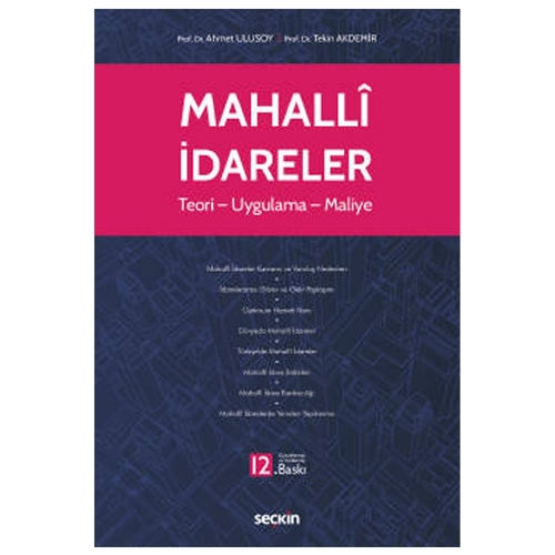 Mahalli İdareler - Ahmet Ulusoy, Tekin Akdemir