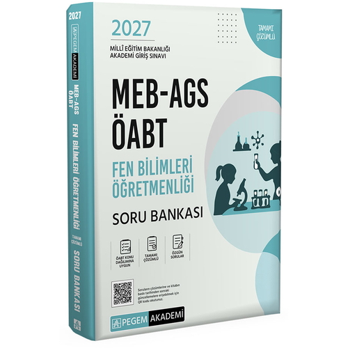 MEB AGS ÖABT Fen Bilimleri Öğretmenliği Soru Bankası Pegem Akademi 2027