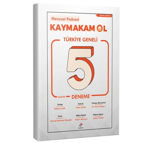 Mevzuat Podcast Kaymakam Ol Türkiye geneli 5 Deneme Sınavı Dizgi Kitap Yayınları 2022