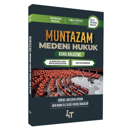 Muntazam Medeni Hukuk Konu Anlatımı 4T Yayınları 2025