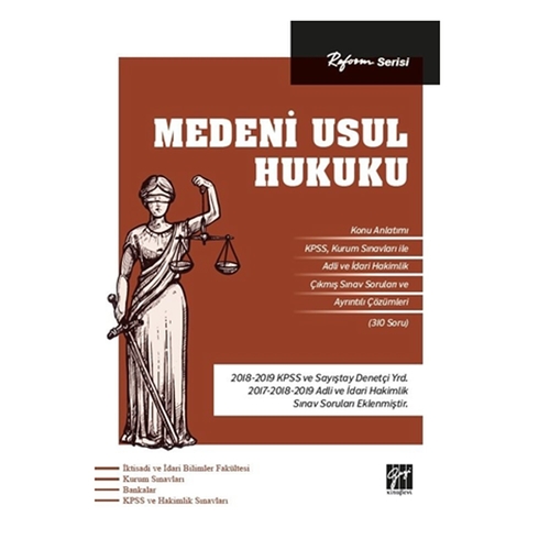 Medeni Usul Hukuku Reform Serisi Gazi Kitabevi Yayınları 2020